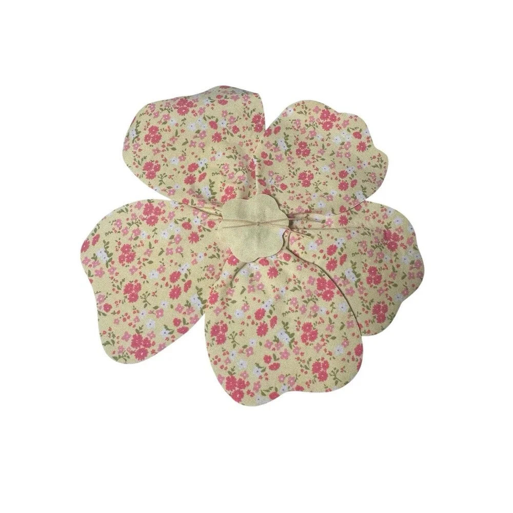 Pottery Barn Fabric Flower Wall Hangings, set of 8- Easter Spring Baby Bloom New